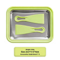 Children's DIY fried ice machine in green, 22.5x17.5cm, with aluminium gasket