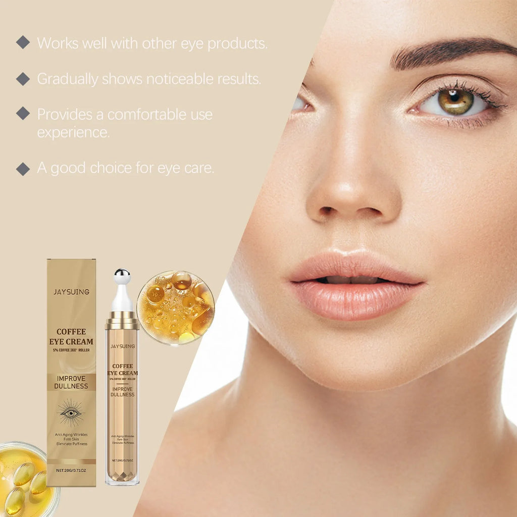 20g jar of Caffeine Firming Eye Cream with coffee extract and nicotinamide.