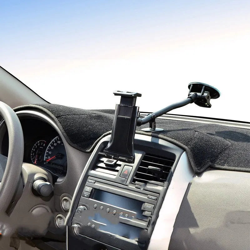Black universal car mount holder for tablets and phones from 4 to 12 inches.