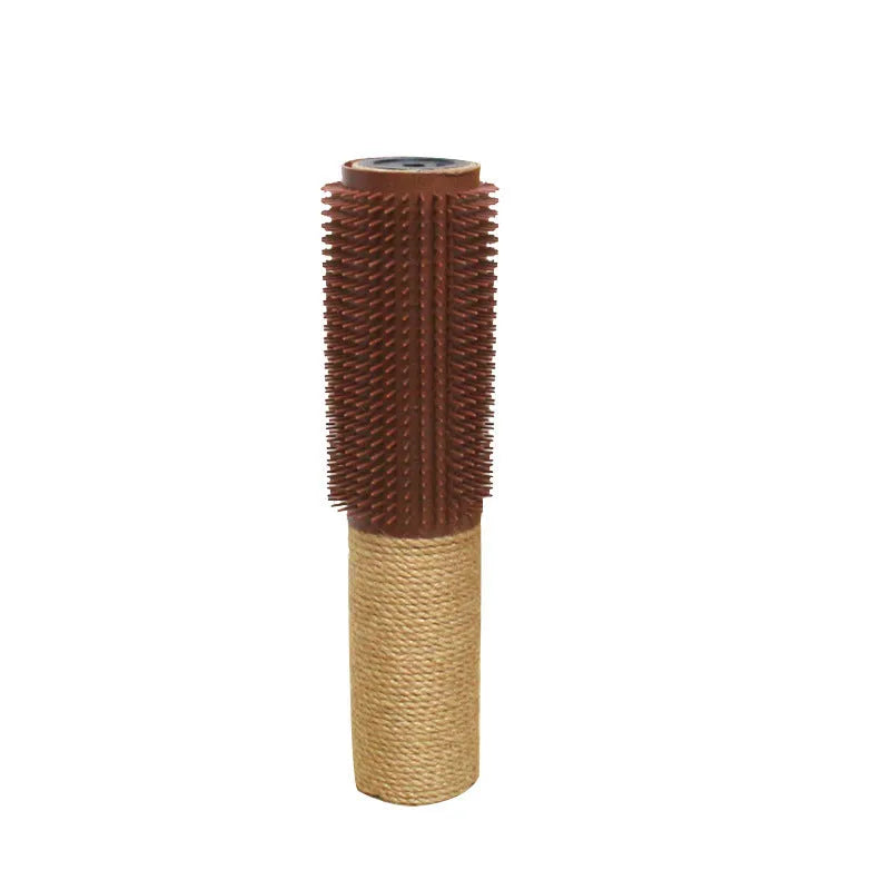 Sisal scratching post for cats measuring 30cm high in brown or grey colour options