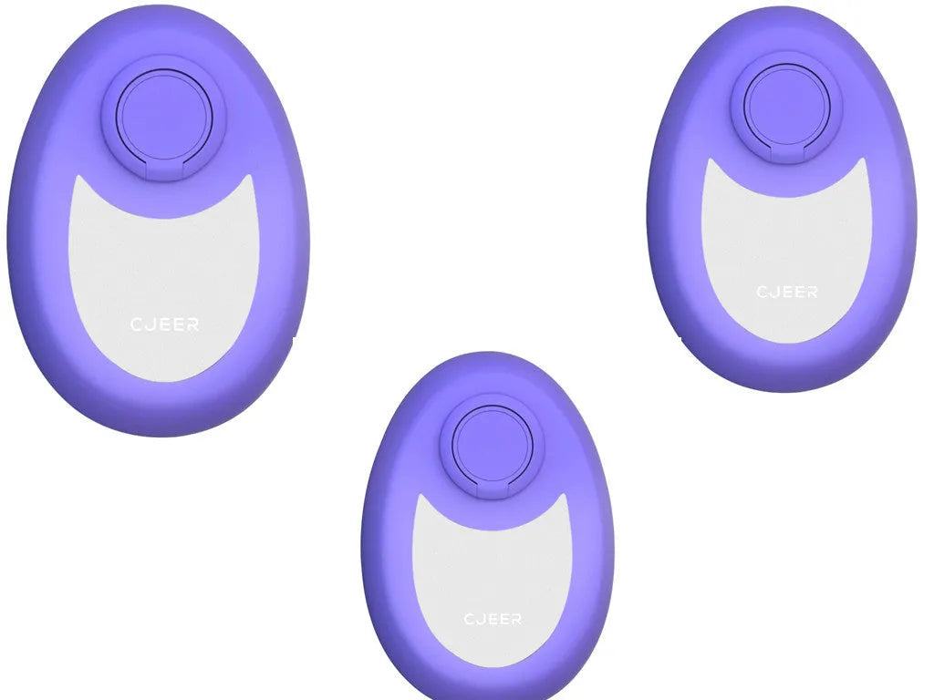 CJEER crystal hair removal tool with nano-glass surface and metal finger ring in green colour