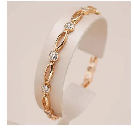 Golden hollow carved copper U-shaped bracelet for women with minimalist ins-style design