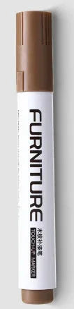 12 wood grain paint fixer pens in assorted colours for scratch repair, 5ml each