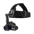 Head-mounted infrared monocular night vision telescope Model E with compact 11x11x6cm size