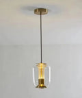 Nordic minimalist chandelier ceiling light, transparent shade, D16 H20cm, modern home decor