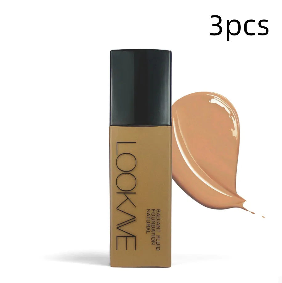 LOOKAVE matte liquid foundation bottle in Ivory White shade, 21g size