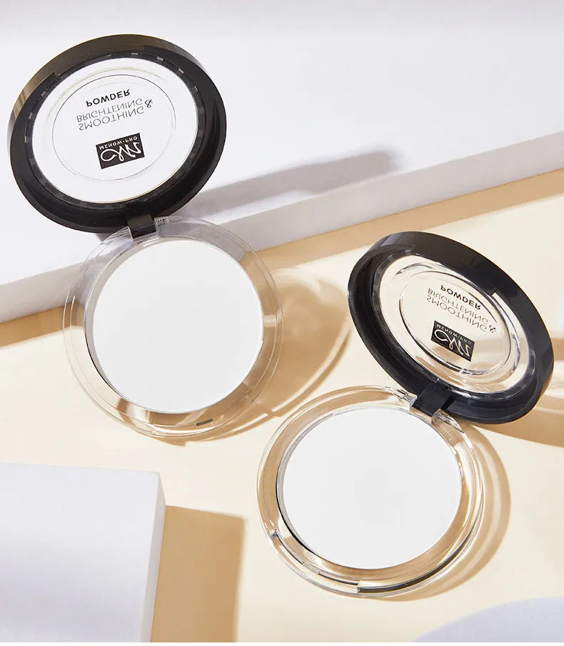 Pressed powder compact with matte transparent finish for oil control, available in fair complexion shade