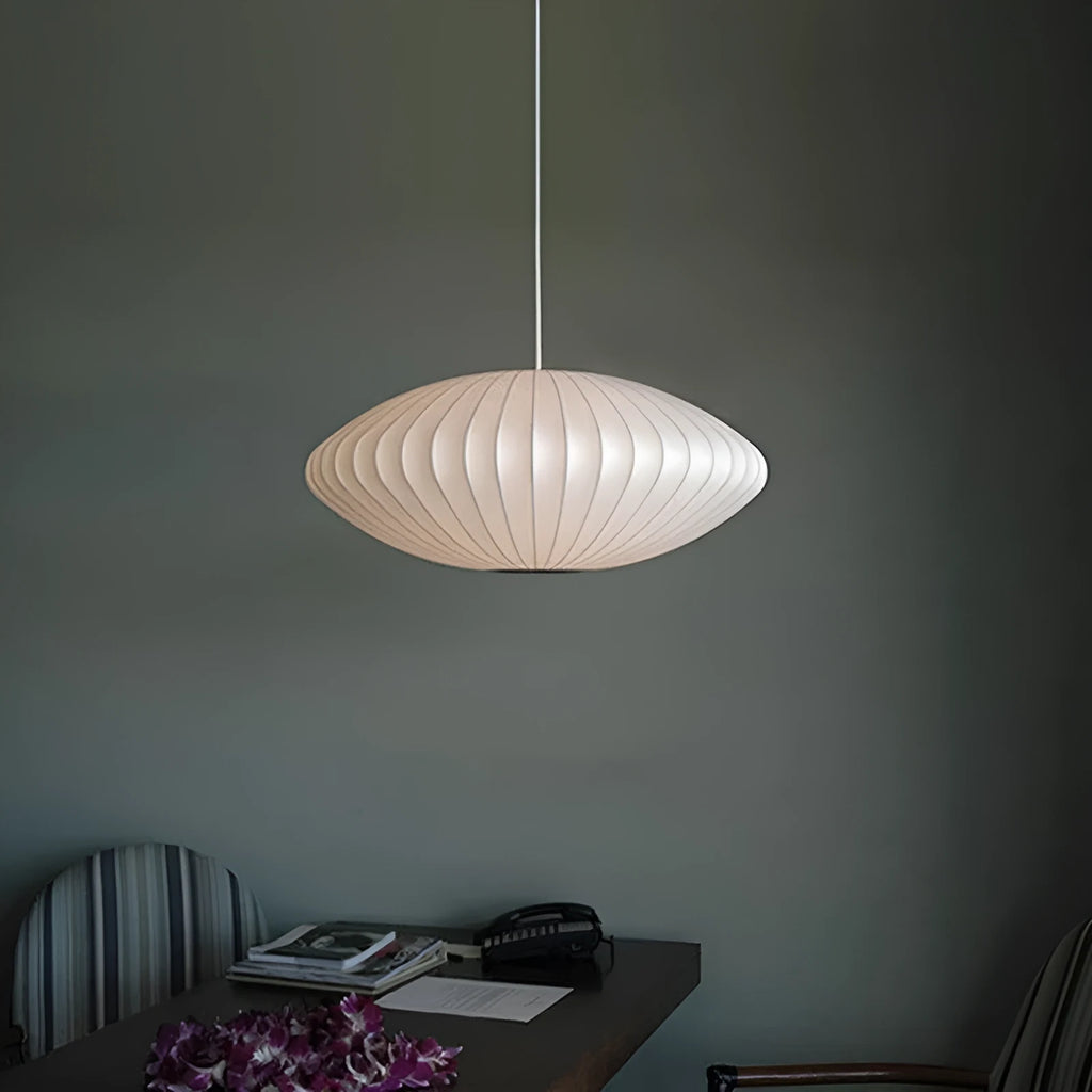 Flat iron LED chandelier 60cm warm light for dining room ceiling