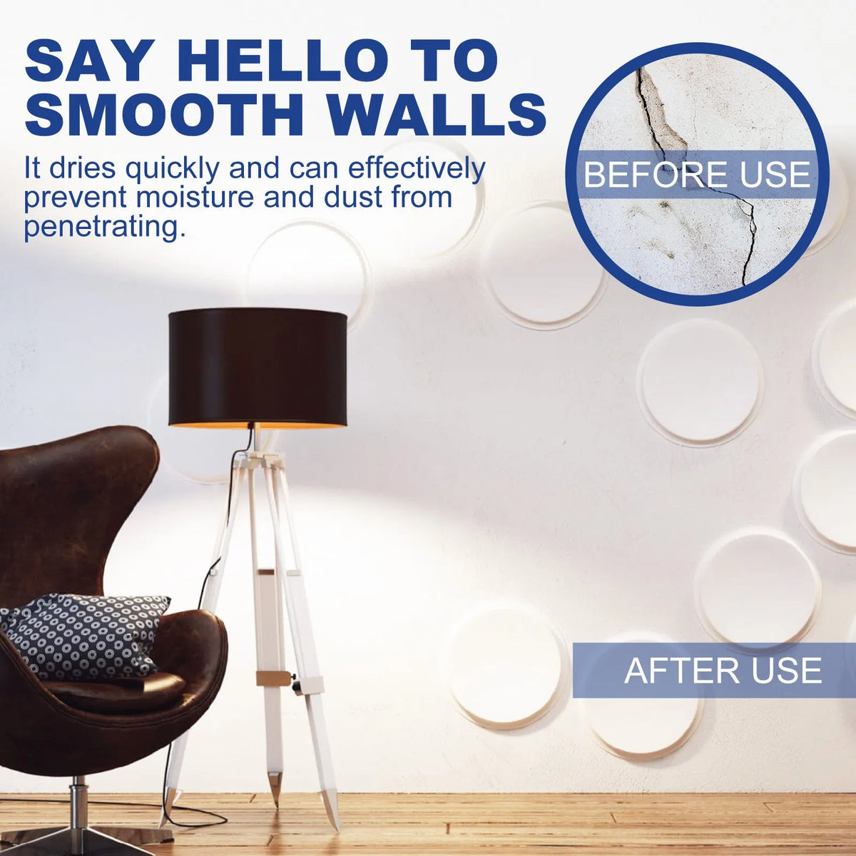 White wall crack repair paste in 100g tube with pointed scraper for latex paint wall repair