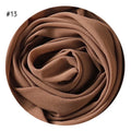 Solid colour pearl chiffon scarf head covering 70x180cm in monochrome shade