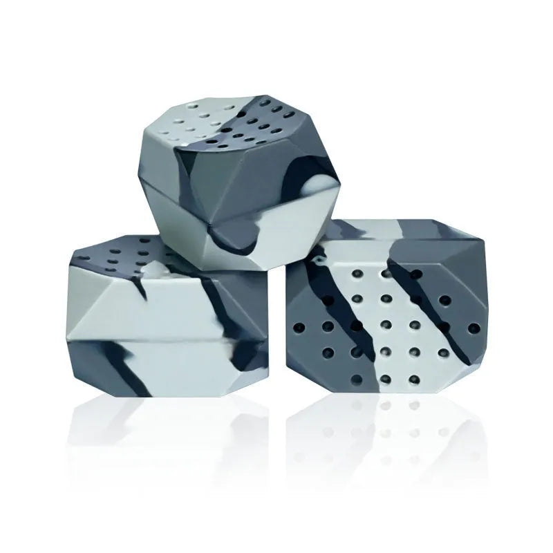 Camouflage silicone facial muscle fitness balls for jaw tightening exercise in transparent packaging