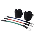 Black taekwondo training pull rope set for resistance kicking practice
