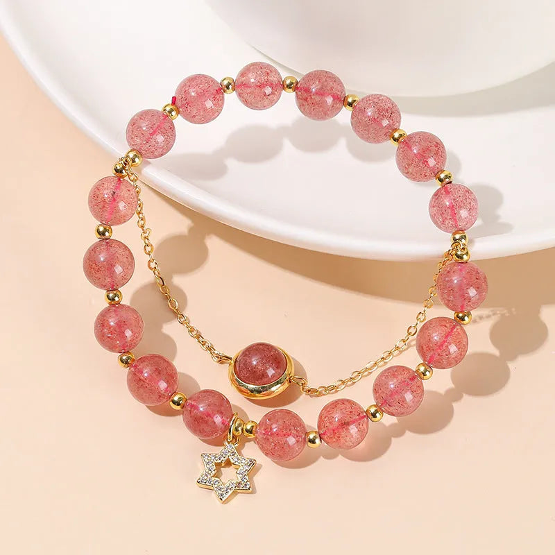 Green crystal jade bracelet with Chinese style design for women