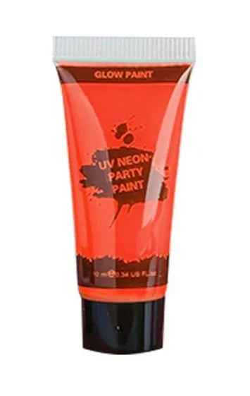 25ml squeeze bottle of neon green face and body paint gouache with safe, non-toxic label.
