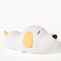 Cute two-colour cartoon dog silicone night lamp with USB charging cable