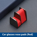 Zinc alloy and leather car storage glasses clip on dashboard