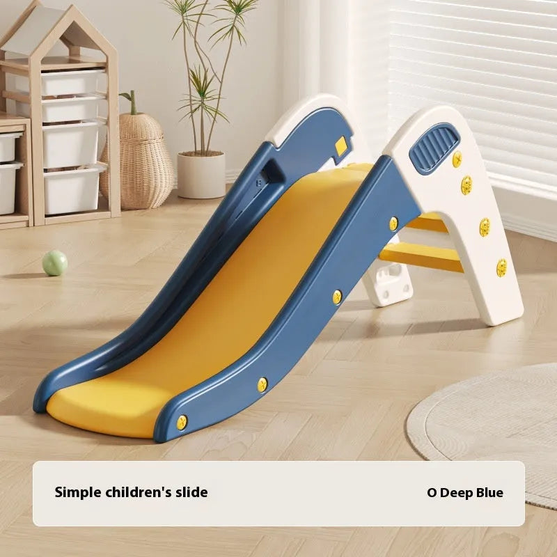 Small plastic baby slide for toddlers under 3 years in blue, yellow, brown or grey colours