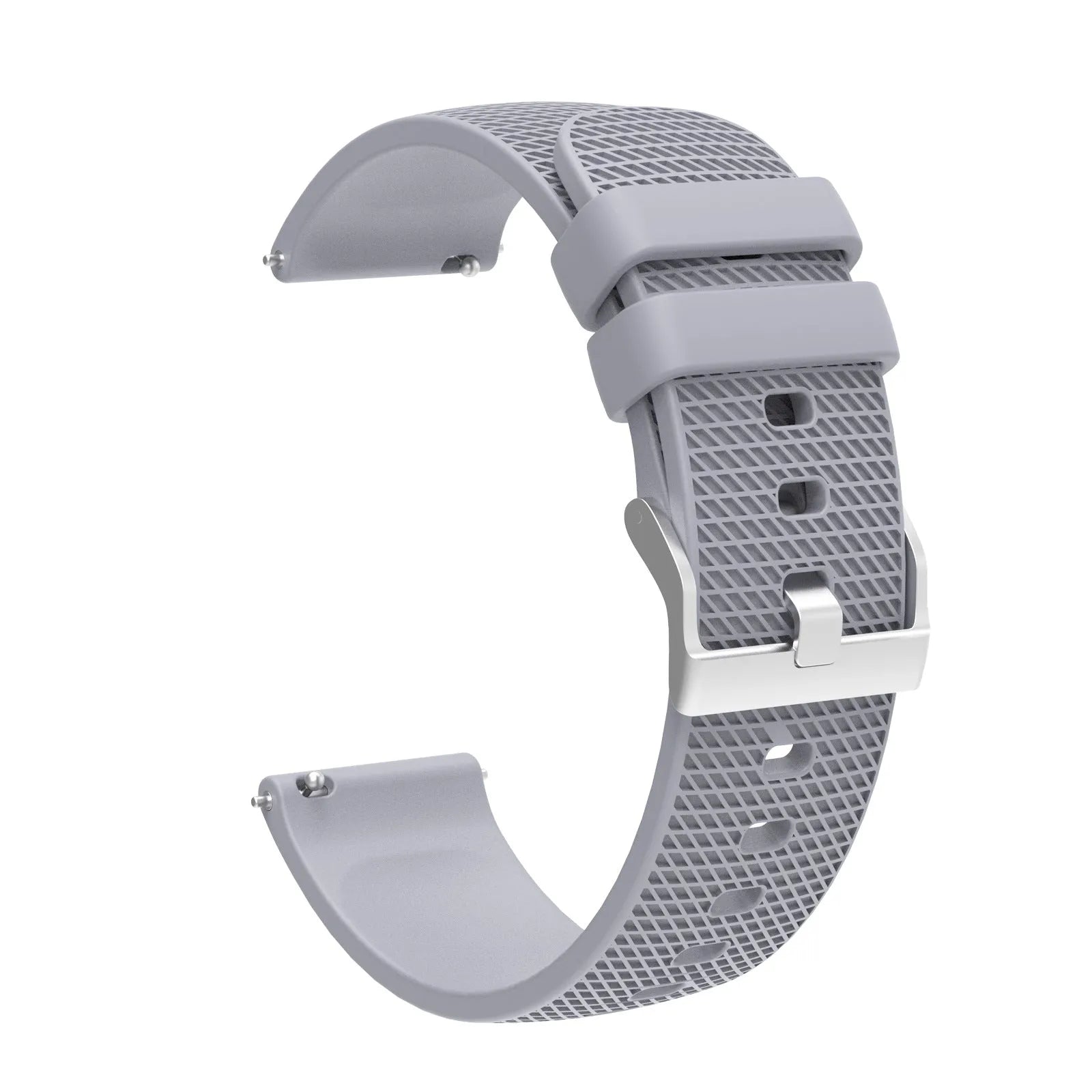 Grid pattern silicone watch strap compatible with Vivoactive 4 GTS GT3 in multiple colours and widths 18mm 20mm 22mm