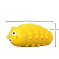 Green and yellow teething dog toy with weird barking bug sound for small dogs