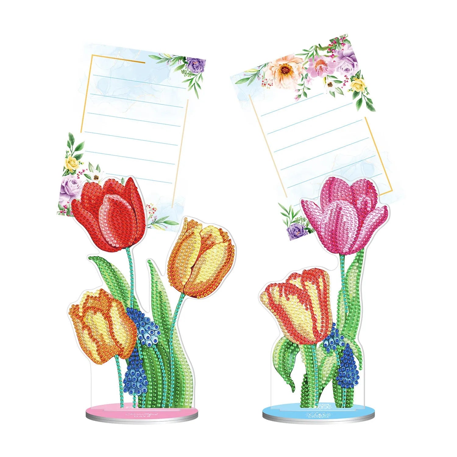 Handmade diamond painting note clip desktop decoration with American style design