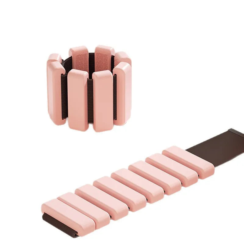 Portable home detachable sports weight-bearing bracelet in black with 1 lb weight pouch and adjustable strap