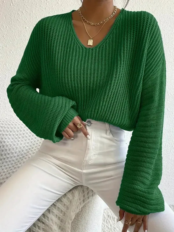 Solid colour long sleeve women's pullover top in polyester, shown in black, pink, green, sky blue, and dark red.