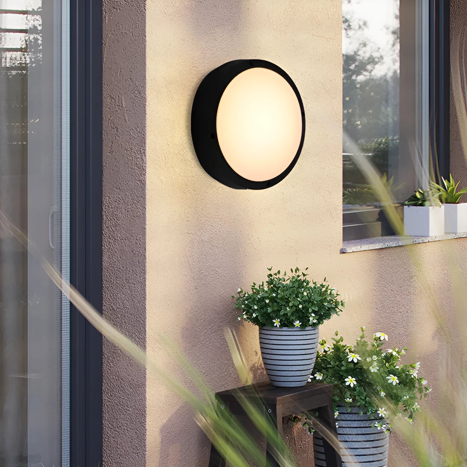 Nordic LED wall lamp creative personality courtyard European style 220V 220x75mm