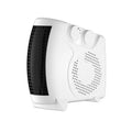White compact desktop electric heater with dimensions 290mm x 2240mm x 160mm for rooms under 10 square metres