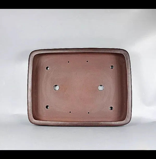 Handmade rectangular purple clay flower pot measuring 60 x 44 cm
