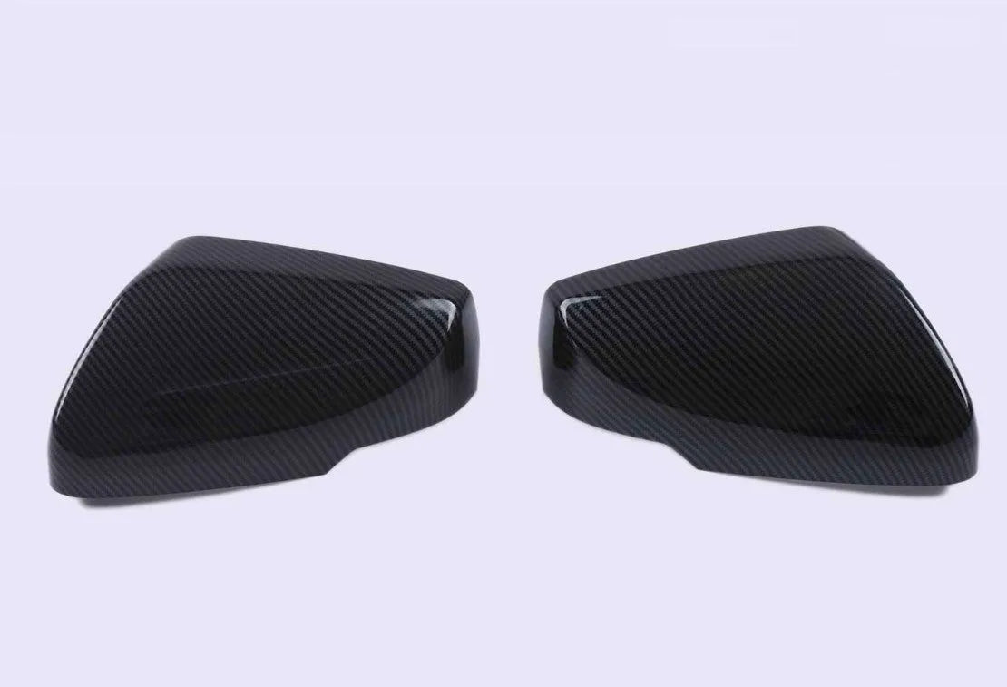 Cadillac CT5 CT6 rearview mirror cover in carbon fibre pattern ABS plastic