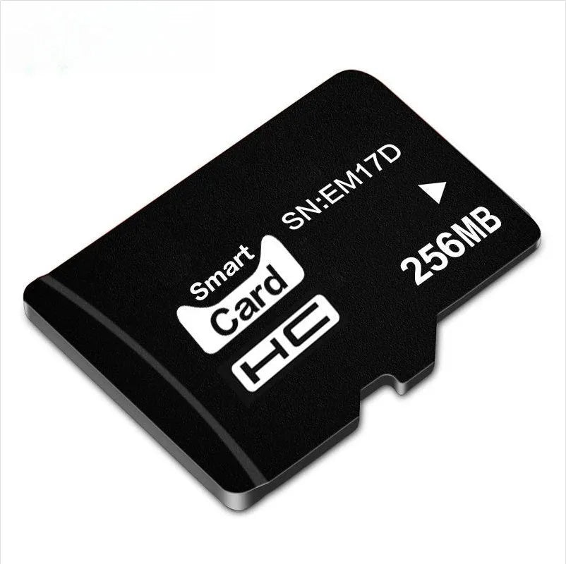 256MB TF memory card with compact 11x15x1mm dimensions for digital devices