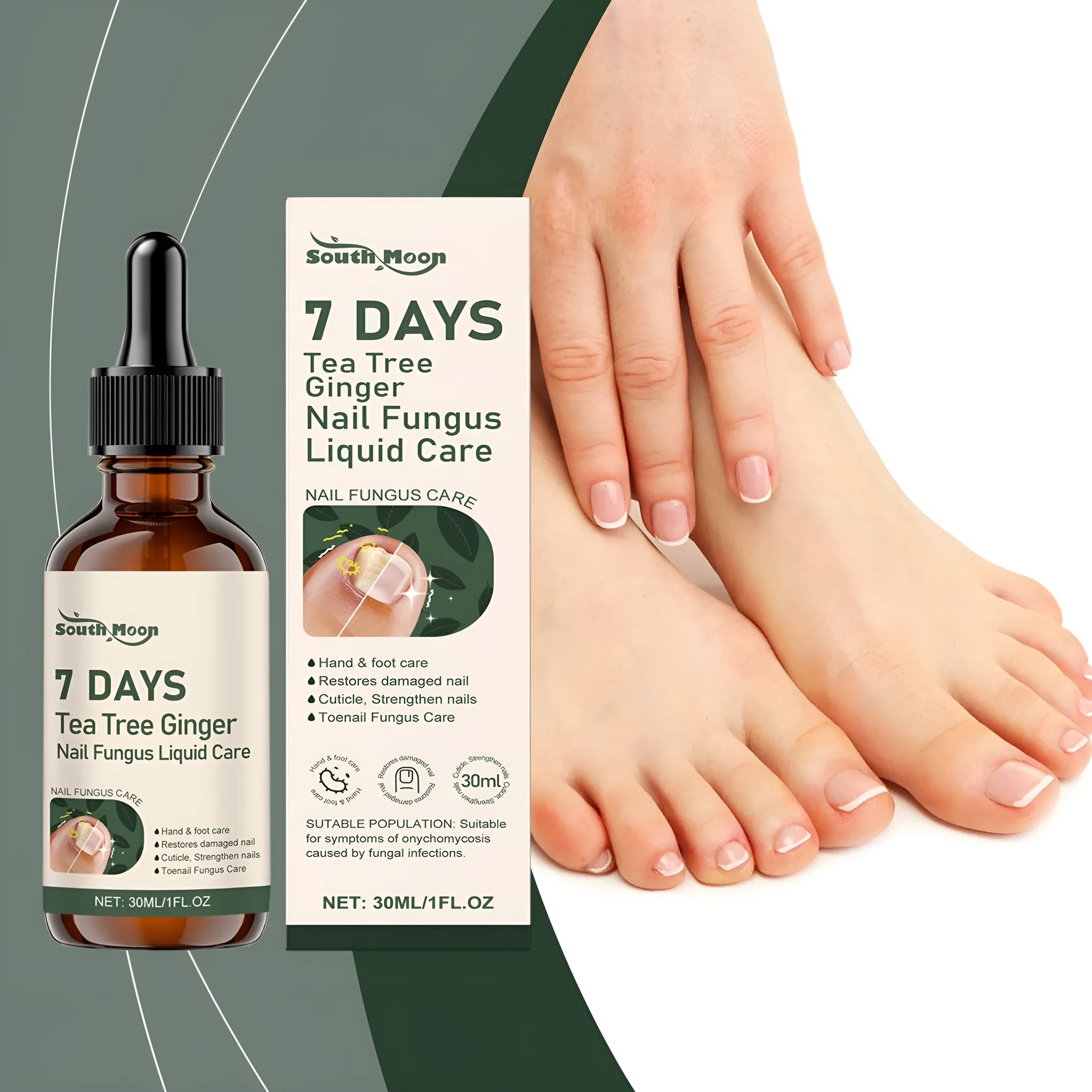 30ml nail care solution bottle with mild brightening and nourishing formula for nail appearance improvement