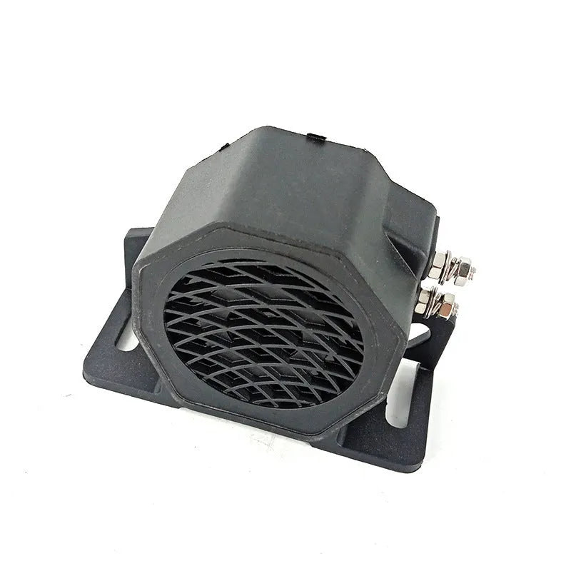 Black GQ-208A reversing horn buzzer for 12-80V vehicles with 105dB sound output