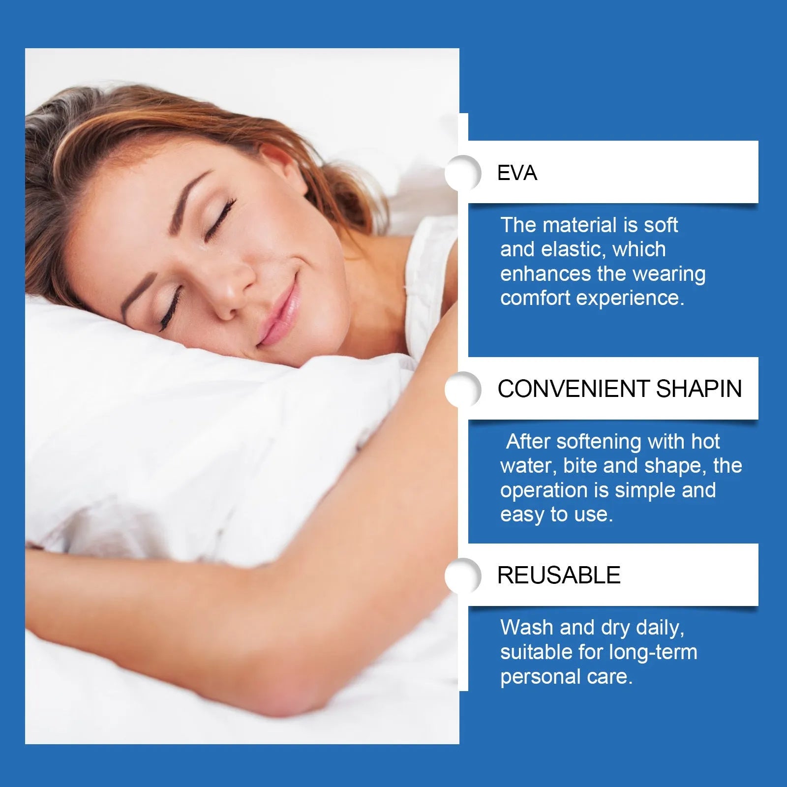 Gentle Care Night Sleep anti-snoring nasal dilator strip in single pack