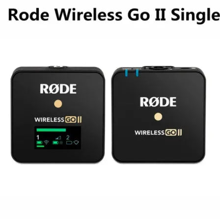 Wireless microphone 2 generation collar clip transmitter with two receivers for SLR camera and phone