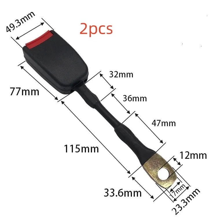 20cm steel wire car seat belt buckle socket for 21cm width vehicle inserts