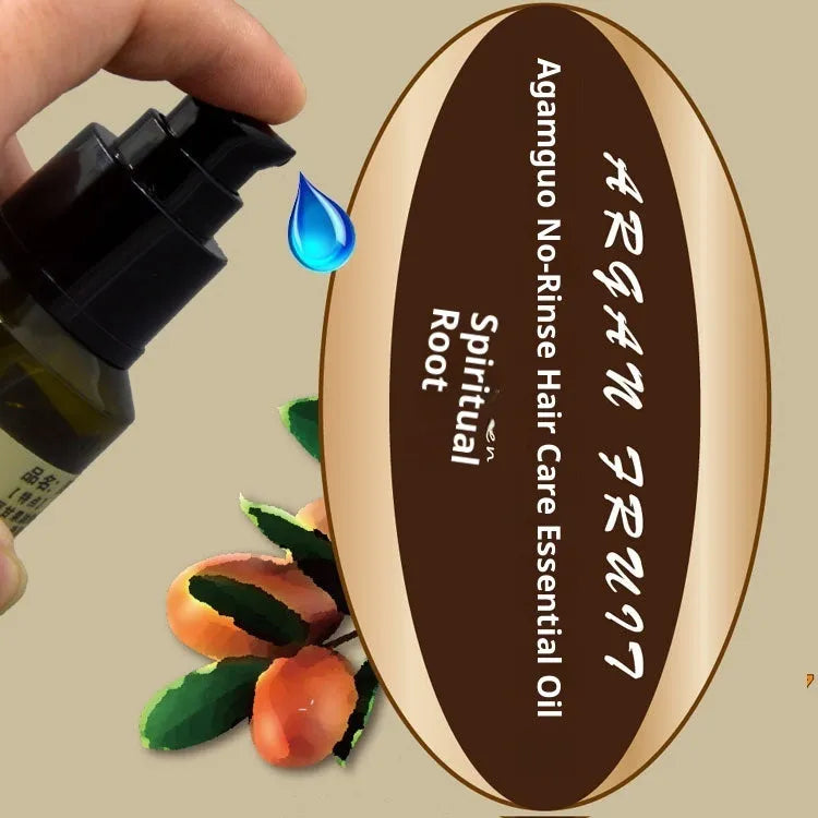 Smooth shiny frizz-resistant leave-in hair oil for damaged hair colour protection