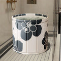Foldable bath barrel for adults, thickened water-repellent cloth, 70cm diameter, sky blue colour