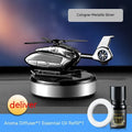 Camouflage patterned solar car perfume decoration for vehicle dashboard odour removal.