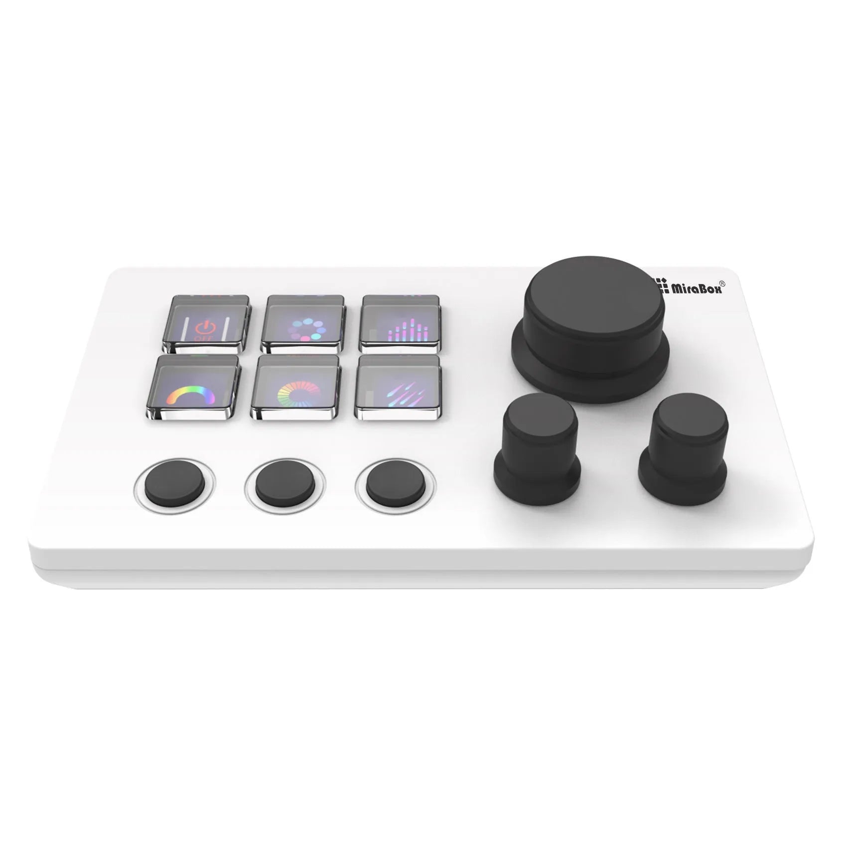 Black Visual Keyboard N3 silicone keypad with mounting bracket and coiled USB cable.