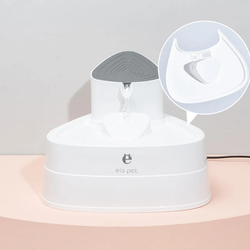 Mi electric circulating pet water fountain with 1.5L or 3L capacity, dust cover, and quiet pump for cats and dogs