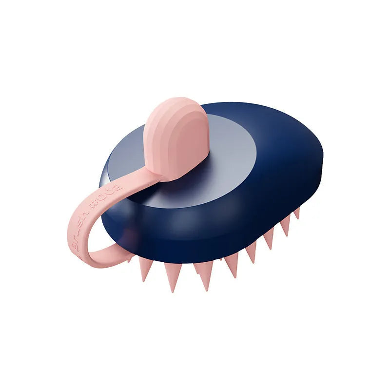 Soft silicone pet hair remover comb brush with TPR massage nodes for dog bathing