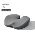 Car seat cushion and lumbar support pad set in a choice of five colours on a car seat.