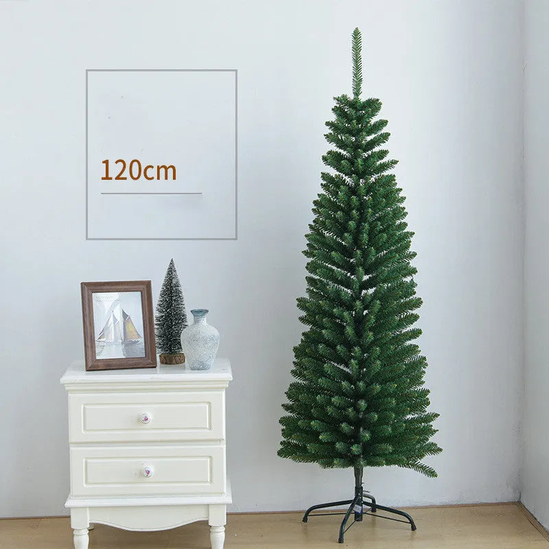 1.2m green PVC artificial Christmas tree for indoor festive decoration