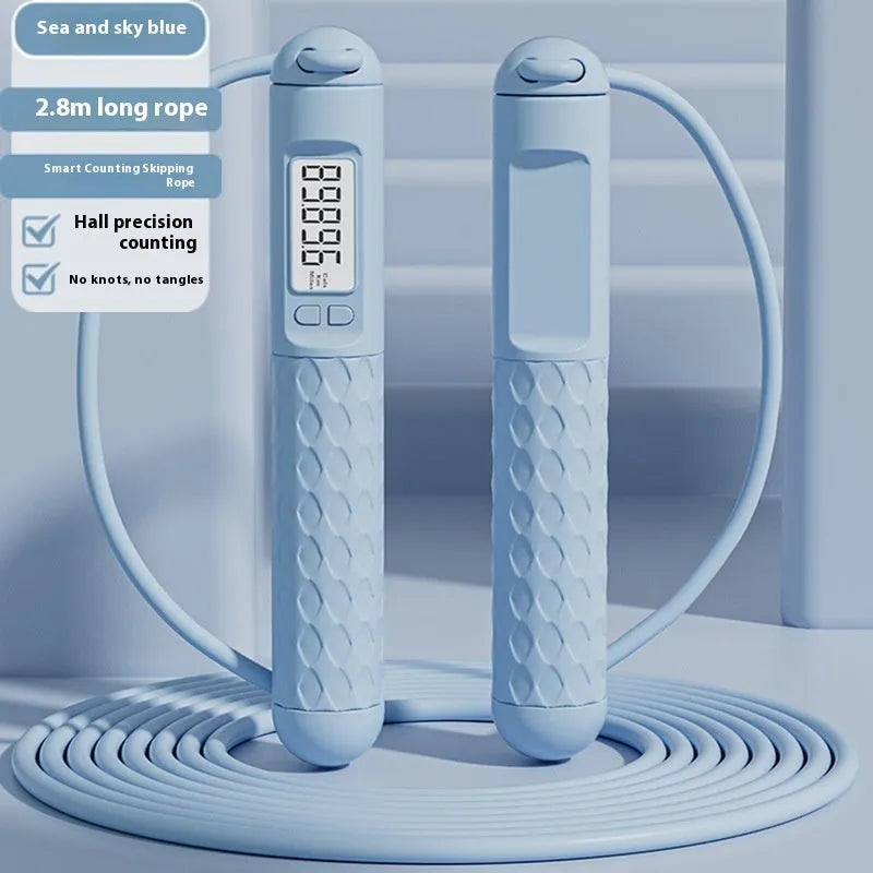 Fitness skipping rope with ball bearings in various colour options for cardio training