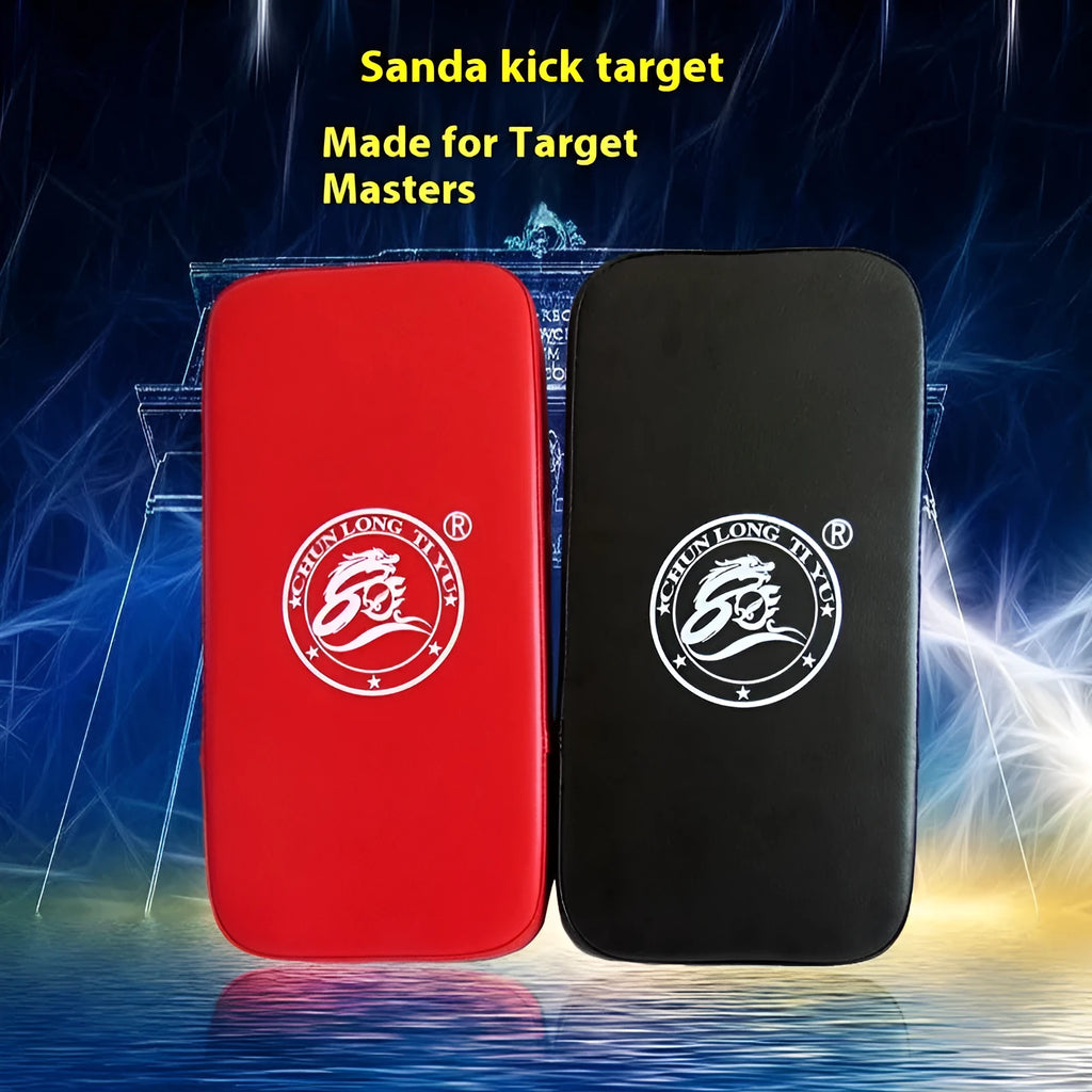 Square red taekwondo foot target pad for martial arts kicking training