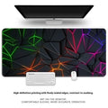 Thickened overlock natural rubber keyboard desk mat with non-slip base in 300x600mm size