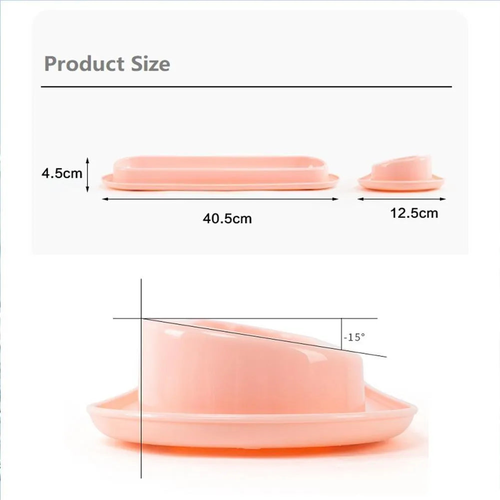 Green dual-compartment pet bowl with removable stainless steel insert and non-slip silicone base