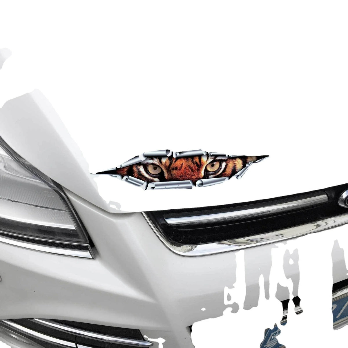 New Tiger Eye Eagle Eye peeping bumper stickers car door decoration 3D sticker HD transparent PVC adhesive 10x35cm length 35cm