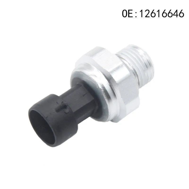 Silver metal fuel pressure sensor for automotive applications compatible with 12616646, 12677836, D1846A part numbers